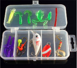 Sealed 5 Compartment Transparent Fishing Bait Box