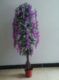 High Quality of Artificial Plants Natural Trunk with Flowers Westeria 180cm