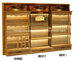 Composite Cabinets Wall Display with Wooden Veneer