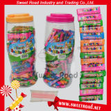 Fruit Flavor Chewing Gum with Cartoon Stickers, Bubble Gum