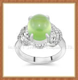 Top Quality Silver 925 Jade Ring (OAR0215)