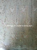 Fancy Tulle Tape Cording Embroidery Lace Fabric with Sequins for Garment