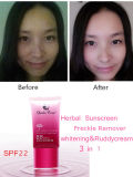 Best Cosmetics Whitening Cream Herbal Plant Snow Lotus Sunscreen SPF 22 Whitening Cream for Make-up