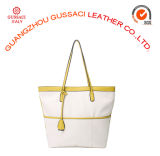 Famous Brand Gussaci Classic Grain Shopping Tote Handbag (GUS14D-055-3)