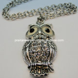 Fashion Jewelry The Newest Necklace Alloy Metal Owl Antique Bronze Plated Necklace Fashion Accessories Necklace (PN-001)