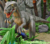 Rubber Animated Dinosaur in Jurassic Dinosaur Park