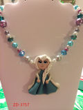 Elsa Necklace Inspired Polymer Clay (ZD-3757)