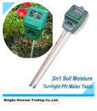 3in1 Hydroponic Soil Moisture Sunlight pH Meter Plant Flower Digital Tester