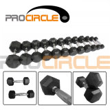Crossfit Fitness Iron with Rubber Hex Dumbbell (PC-DD1001-1009)