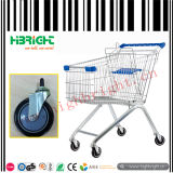 Zinc Plating Grocery Store Metal Shopping Trolley Cart