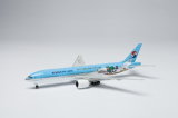 Scale 1/200 Korean Air Boeing777-2b5 (ER) Hl-7752 Model 38cm Length Light Blue Color Metal Die-Cast Airlines Plane Model