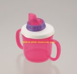 Plastic Baby Mug Cup with Spout for Baby Goods-Pink (Model. 1119)