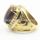 Indonesia 316L Stainless Steel Fashion Rings Jewellery with Stone
