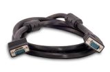Black 15pin VGA Cable with Magnet Ring