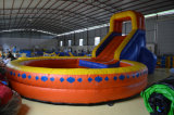 Orange Inflatable Slide with Pool for Kid