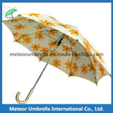 Market Beautiful Printing Yellow Flower Umbrella for Sale