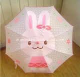 Rabbit Pattern Poe Kid Umbrella with Harmless Material (01603)
