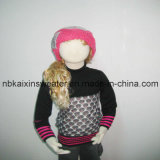 Girl's Turtleneck Angora Pullover Sweater (KX-CG66)