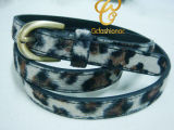 Fashion Belt with Imitation Leopard Effect