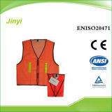 Orange Kids Wholesale Reflective Clothes with Mesh Fabric (JY-VMV023)