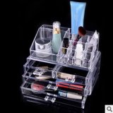 1155 High Quality Makeup Cosmetics Organizer Clear Acrylic 4 Drawers 12 Grids Jewelry Display Box Storage
