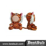 Bestsub 12cm Promotional 3D Face Doll Plush Tiger Toy (BS3D-B31)