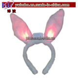 Holiday Items Hair Jewelry LED Easter Rabbit Ear Headband (PQ1079)