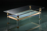 Kb008-1 Acrylic Gold-Plate Coffee Table