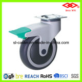 Swivel Plate Locking Medical Castor Wheel (P503-39E125X32CIS)