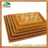 Bamboo Tea/Food Serving Tray for Tableware
