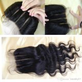Closure Brazilian Hair, Unprocessed Virgin Brazilian Hair Body Wave Bundles with Silk Base Lace Closure