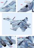 Attractive Metal Su-27 Heavy Fighter Jet Model with All Extra Details with Landing Gear and Staning in 1/48 Scales