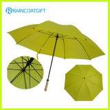 Promotional Windproof 30inch*8k Yellow Straight Golf Umbrella