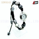 Bracelet Wristwatch,Fashion Digital Watches Bracelet, Fashion Crystal Watch Bracelet ,handmade beaded Shamballa Rhinestone Watch-SBW0048