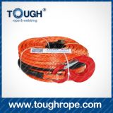 Orange Red Color 4WD Winch Rope Australia Warn Winch Synthetic Cable ATV