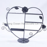 Heart Shaped Necklace and Earrings Metal Rack (MT-120)