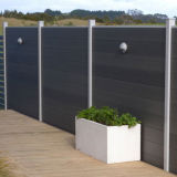 Outdoor Durable WPC Aluminium Wood Fence Panel