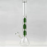 Glass Pipe Glass Smoking Pipe with 3 Percs 20 Inches High (GB-071)
