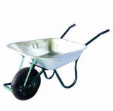 Wheelbarrow with Heavy-Duty Metal Tray and 60L Water Capacity