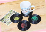 CD Silicone Cup Mat/Round CD Recorders Shape Silicone Cup Mat/Record Shape Coasters