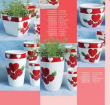 Ceramic Valentine's Day Garden Pot,Flower Pot