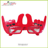 Red Soccer Fans Plastic Party Glasses