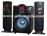 Multimedia Speaker with Mic Input Usbfm-1006r/2.1 Ailiang