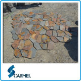 Natural Random Rusty Slate Tile for Floor Paving (S489)