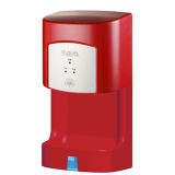 Toilet High-Speed Hand Dryer with Base in Red Color (V-182S)