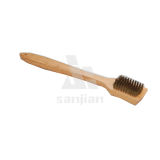 The Newest Barbecue Brush with Wooden Handle, Brush Steel Wire Brush Cleaning Brush (SJIE3121)