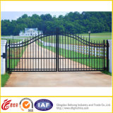Galvanized Security Wrought Iron Gate/Solid Iron Gate/Metal Gate/Metal Door