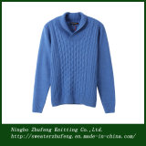 Man Basic Shawl/V Neck Pullover Wool Sweater (NBZF0133)
