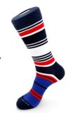 Young Men's Adults Cotton Polyester Elastic Stripe Passion Socks/ Wholesale/ Custom Make Supplier Manufacturer
