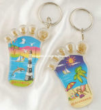 Foot Shaped Acrylic Keyring, Promotion Gifts, Souvenir Gifts